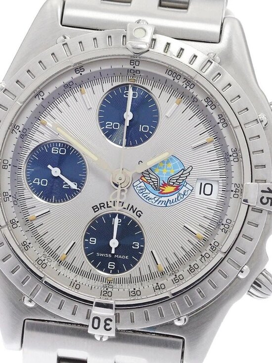 Breitling Other - BREITLING Chronomat Blue Impulse A13048 Date Automatic Men's Watch_932613
